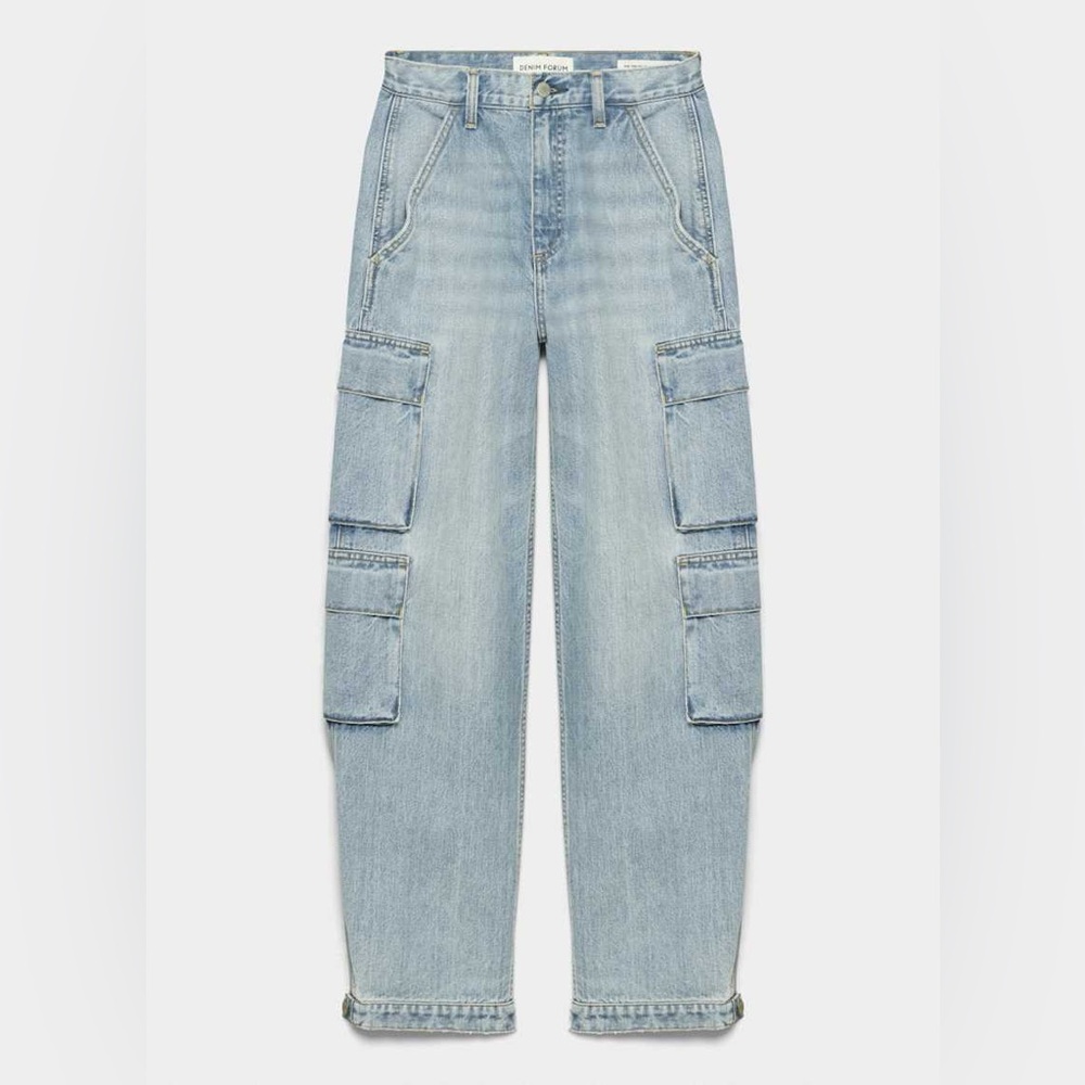 Denim Forum The '90s Millie Hi-Rise Cargo Jean Sz 23 - Picture 16 of 16